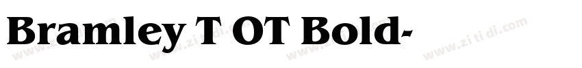 Bramley T OT Bold字体转换